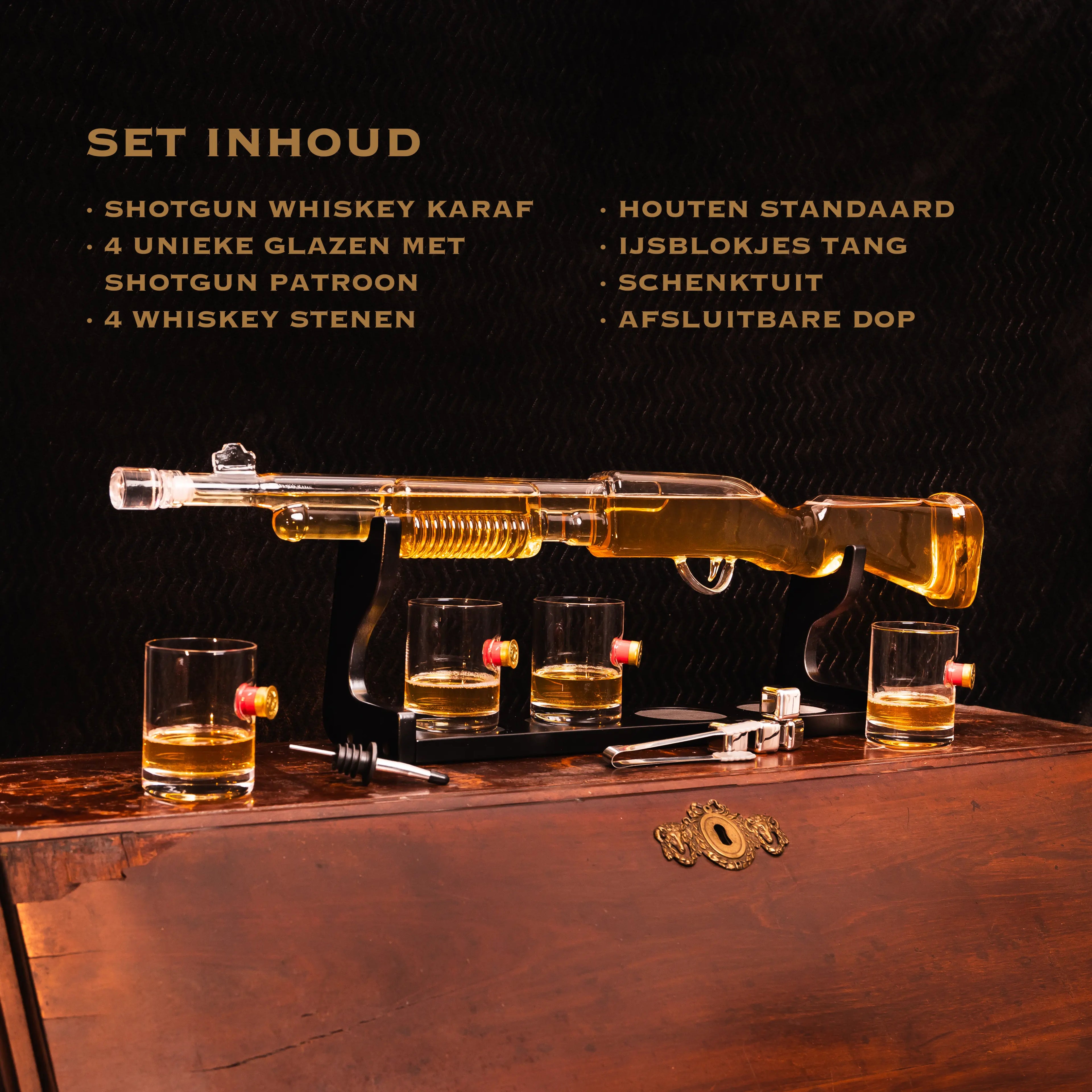 Shotgun Whiskey Karaf – Cadeauset