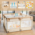 Baby Speelbox 128x128 cm – Taupe