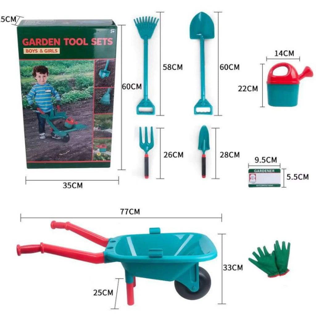 Kinder Tuinset met Kruiwagen – Compleet Tuingereedschap